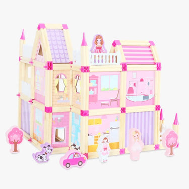 Set de Construcción de Madera Maison | Desarrolla la Creatividad – Juguete para Jóvenes y Mayores